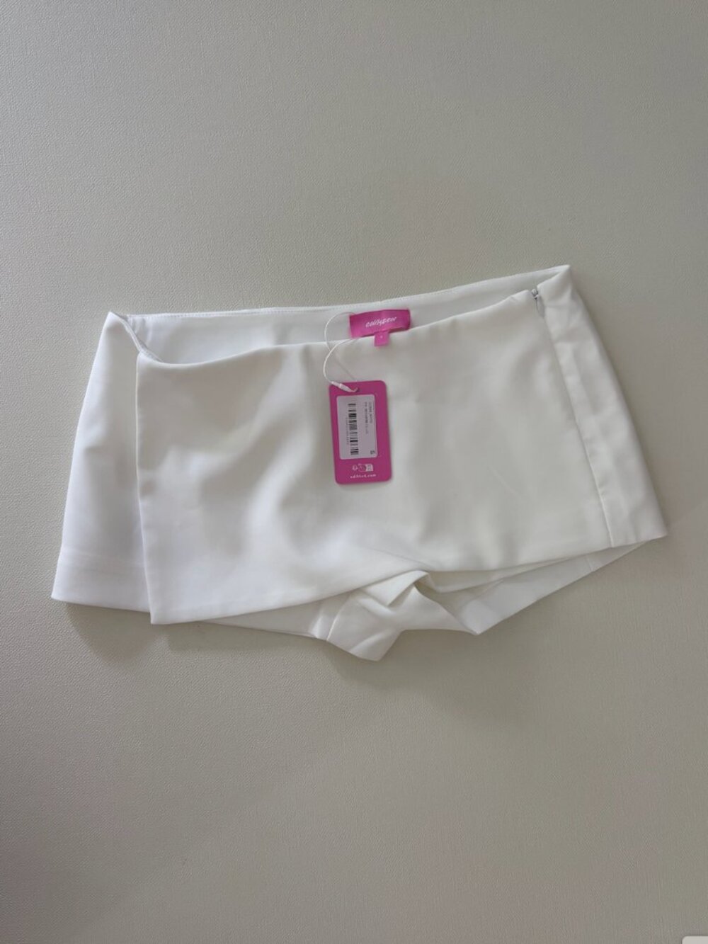 NWT Edikted White Wrap Mini Skort Size Small